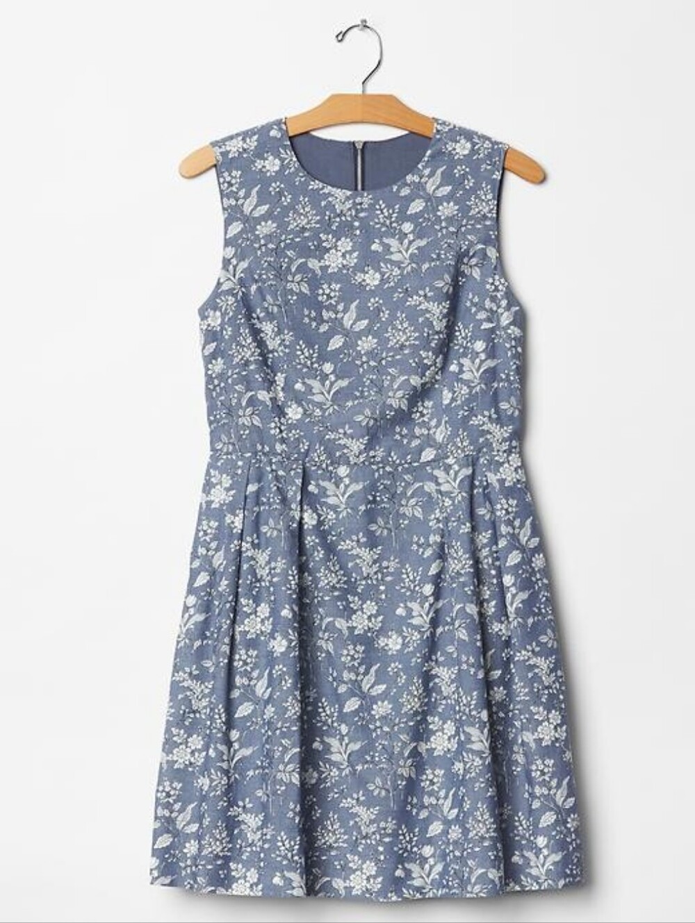 Gap Size 4 Petite 100% Cotton Floral Print Fit & Flare Dress